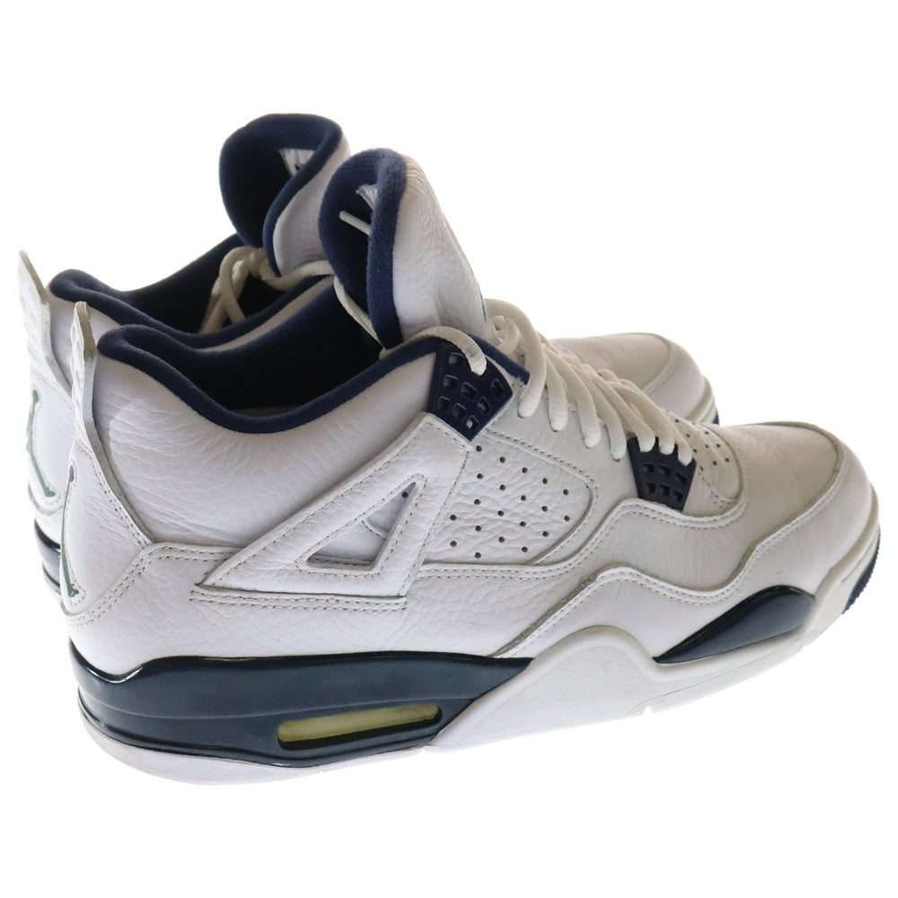 NIKE(ナイキ) 【観賞用2015年】 AIR JORDAN 4 RETRO COLUMBIA エアジョーダン4 レトロ コロンビア ハイカットスニーカー ホワイト US10/28cm 314254-107