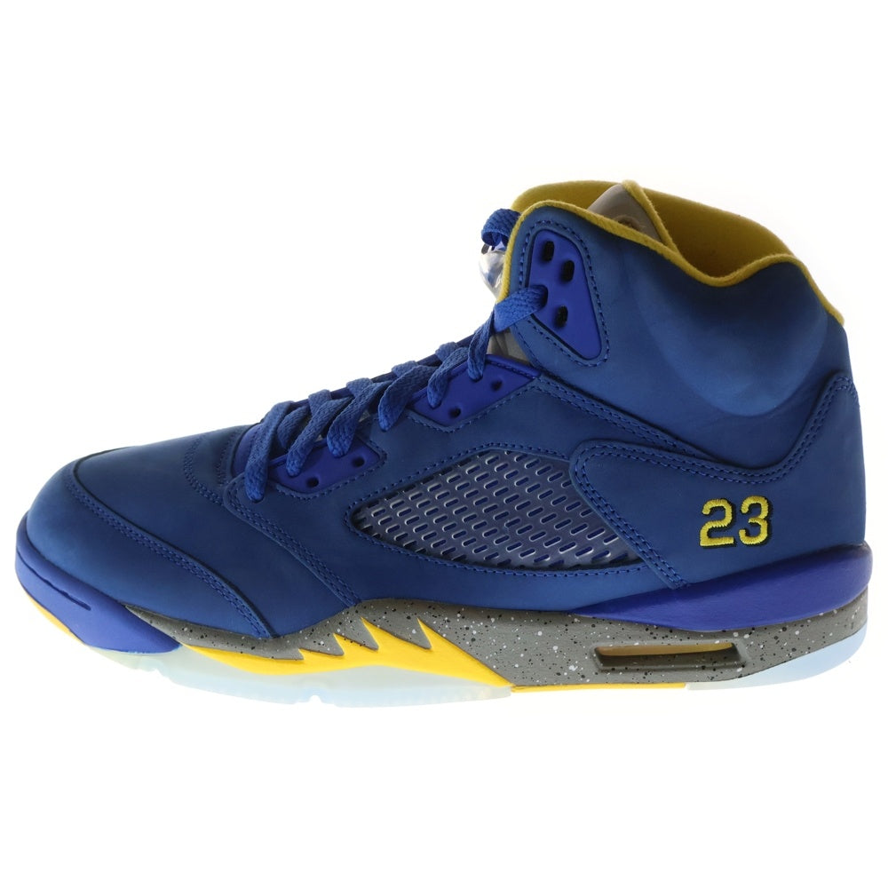 NIKE(ナイキ) AIR JORDAN 5 JSP Laney エア ジョーダン 5 レイニー ハイカットスニーカー ブルー/イエロー US11/29cm CD2720-400