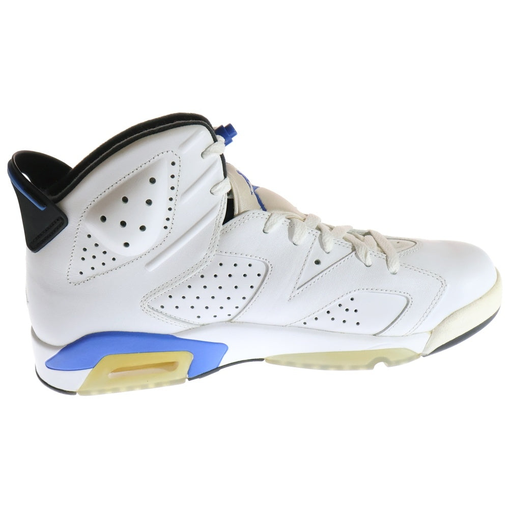 NIKE(ナイキ) 【観賞用 2014年製】 AIR JORDAN 6 RETRO SPORT BLUE エア ジョーダン 6 スポーツブルー ハイカットスニーカー ホワイト/ブルー US11/29cm 384664-107