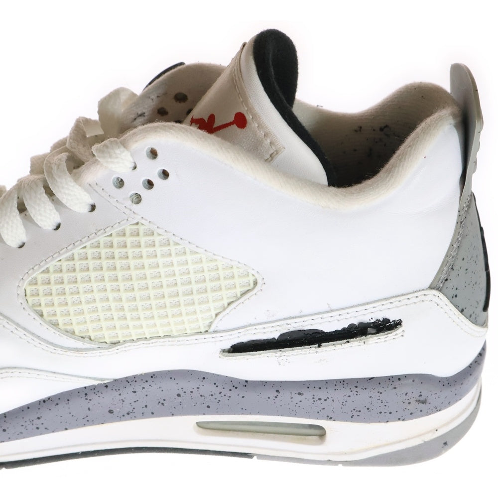 NIKE(ナイキ) 【観賞用2012年】 AIR JORDAN 4 RETRO WHITE CEMENT エアジョーダン4 レトロ ホワイト セメント ハイカットスニーカー ホワイト US10/28cm 308497-103