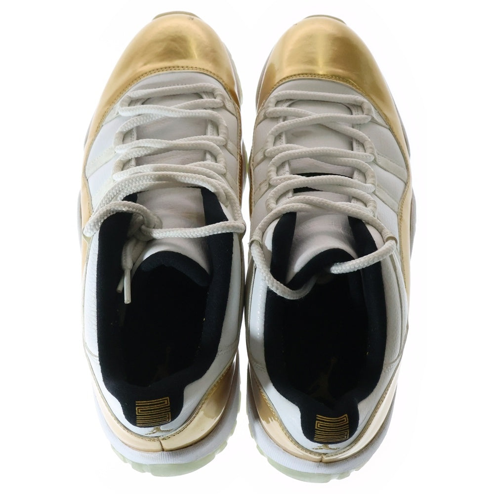 NIKE(ナイキ) AIR JORDAN 11 RETRO LOW CLOSING CEREMONY エアジョーダン11 レトロ クロージング セレモニー ローカットスニーカー ホワイト/ゴールド US12/30cm 528895-103
