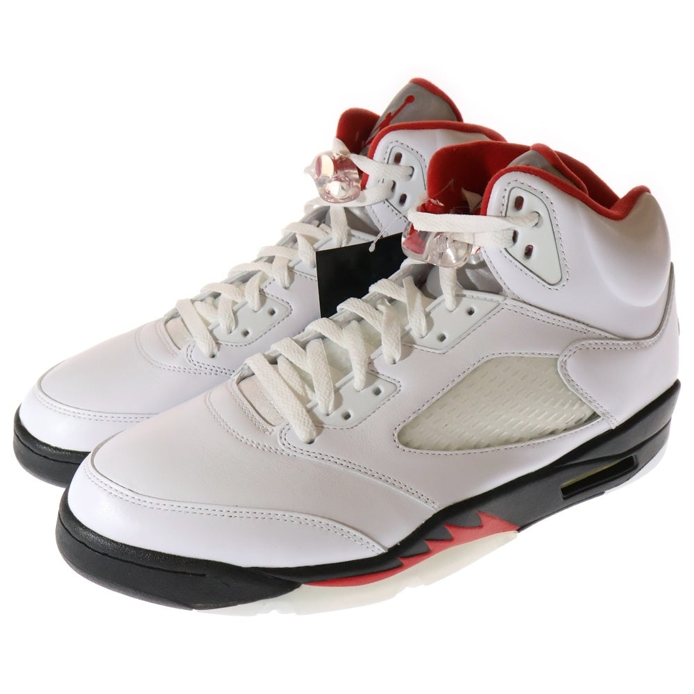 NIKE(ナイキ) AIR JORDAN 5 RETRO OG FIRE RED エアジョーダン レトロ ファイアレッド ハイカットスニーカー ホワイト/レッド US12/30cm DA1911-102