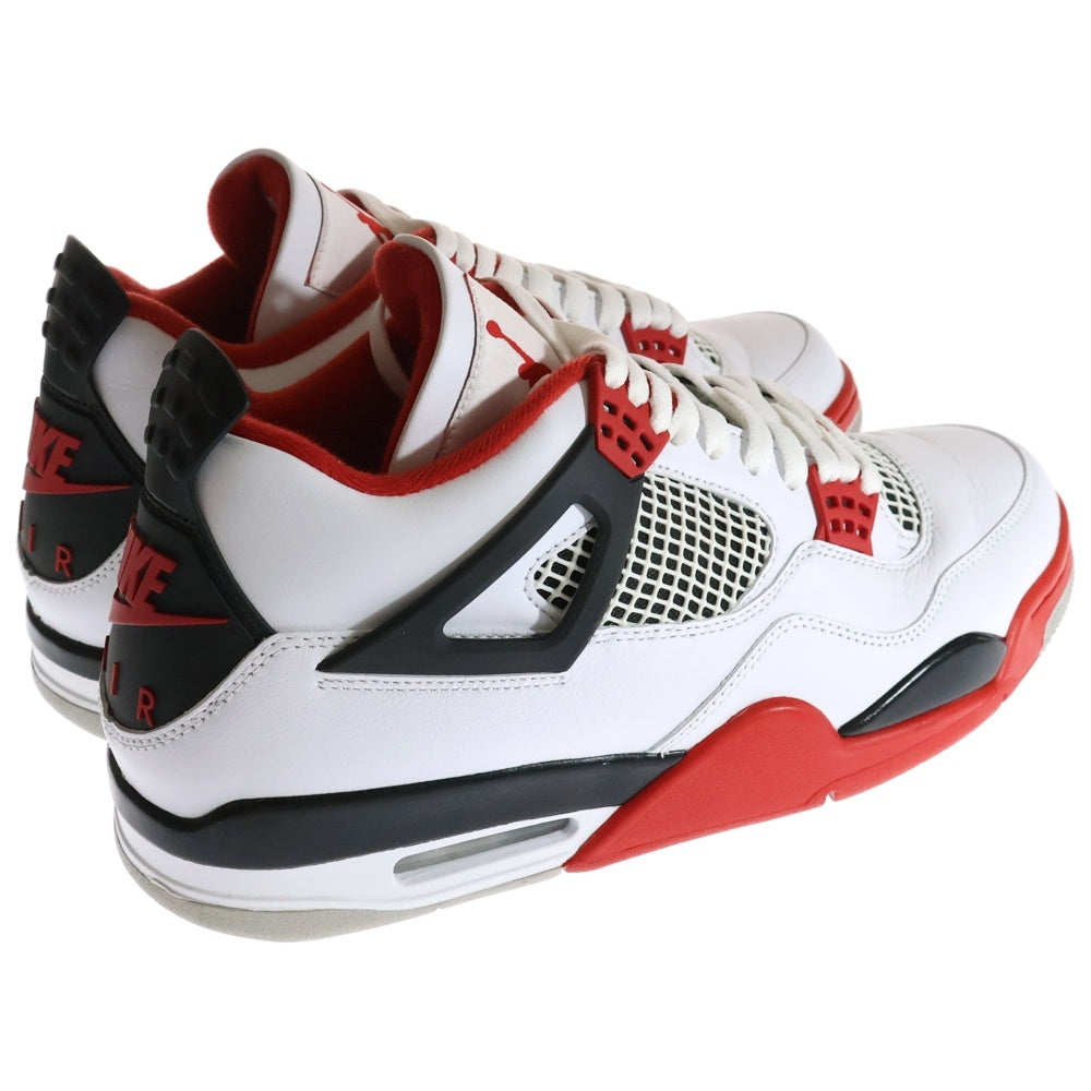 NIKE(ナイキ) AIR JORDAN 4 RETRO OG FIRE RED 2020 エアジョーダン4 レトロ ファイヤーレッド ハイカットスニーカー ホワイト/レッド US11.5/29.5cm DC7770-160