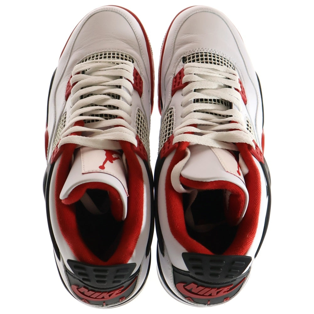 NIKE(ナイキ) AIR JORDAN 4 RETRO OG FIRE RED 2020 エアジョーダン4 レトロ ファイヤーレッド ハイカットスニーカー ホワイト/レッド US11.5/29.5cm DC7770-160