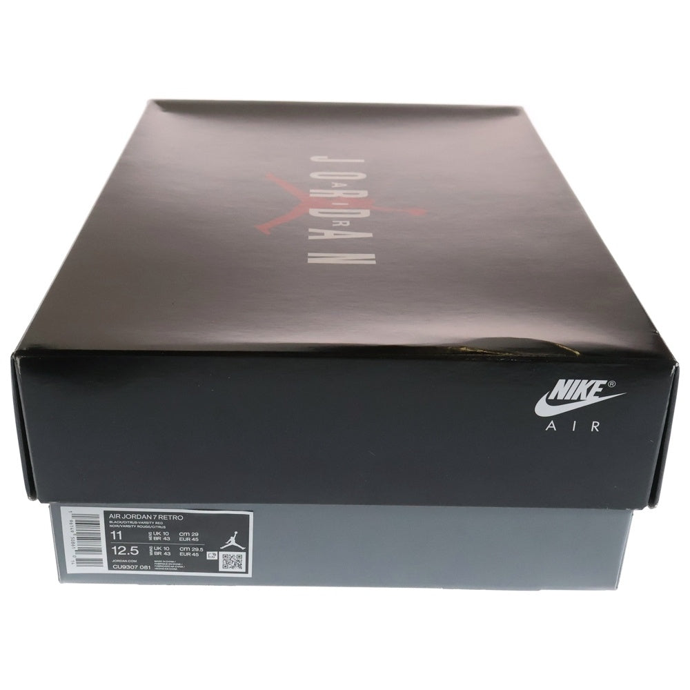 NIKE(ナイキ) AIR JORDAN 7 RETRO CITRUS エアジョーダン 7 ハイ シトラス ハイカットスニーカー ブラック US11/29cm CU9307-081