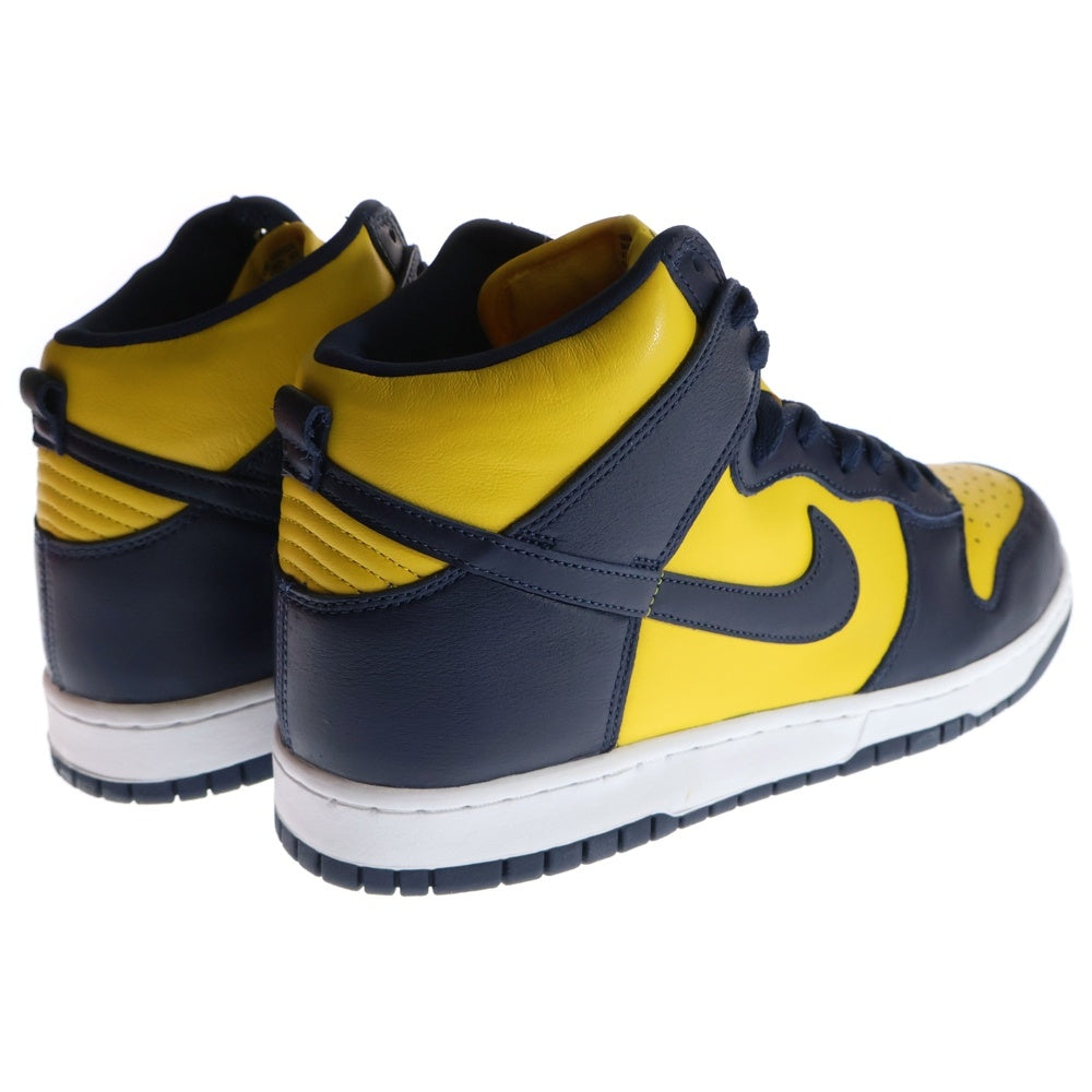 NIKE(ナイキ) DUNK HIGH SP MICHIGAN ダンク ミシガン ハイカットスニーカー イエロー/ネイビー US11.5/29.5cm CZ8149-700