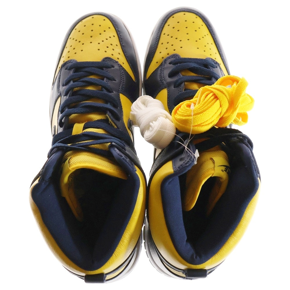 NIKE(ナイキ) DUNK HIGH SP MICHIGAN ダンク ミシガン ハイカットスニーカー イエロー/ネイビー US11.5/29.5cm CZ8149-700