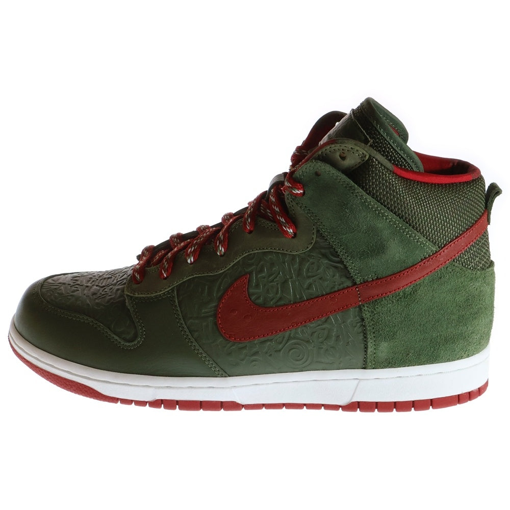 NIKE(ナイキ) 【観賞用 2006年製】 ×STUSSY DUNK HIGH ステューシー ダンク ハイカットスニーカー カーキ US11/29cm 315593-331