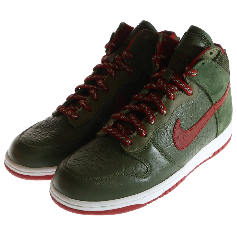 NIKE(ナイキ) 【観賞用 2006年製】 ×STUSSY DUNK HIGH ステューシー ダンク ハイカットスニーカー カーキ US11/29cm 315593-331