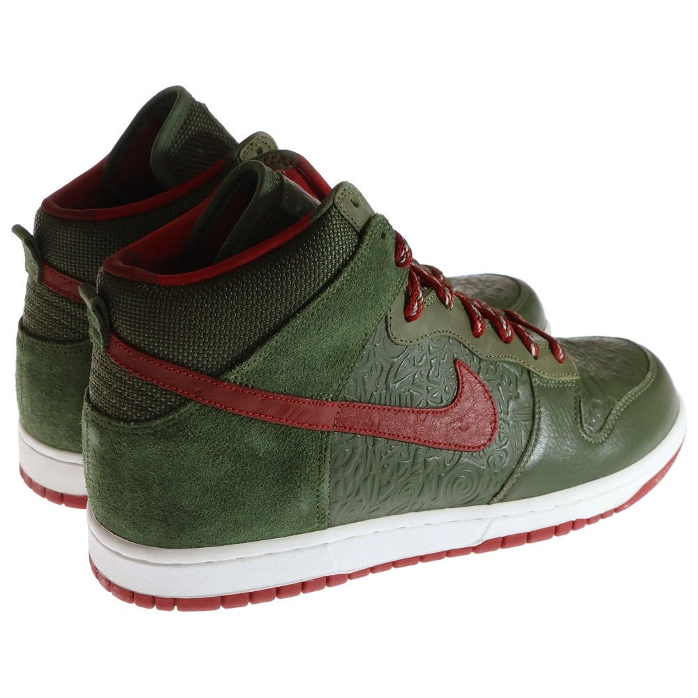 NIKE(ナイキ) 【観賞用 2006年製】 ×STUSSY DUNK HIGH ステューシー ダンク ハイカットスニーカー カーキ US11/29cm 315593-331