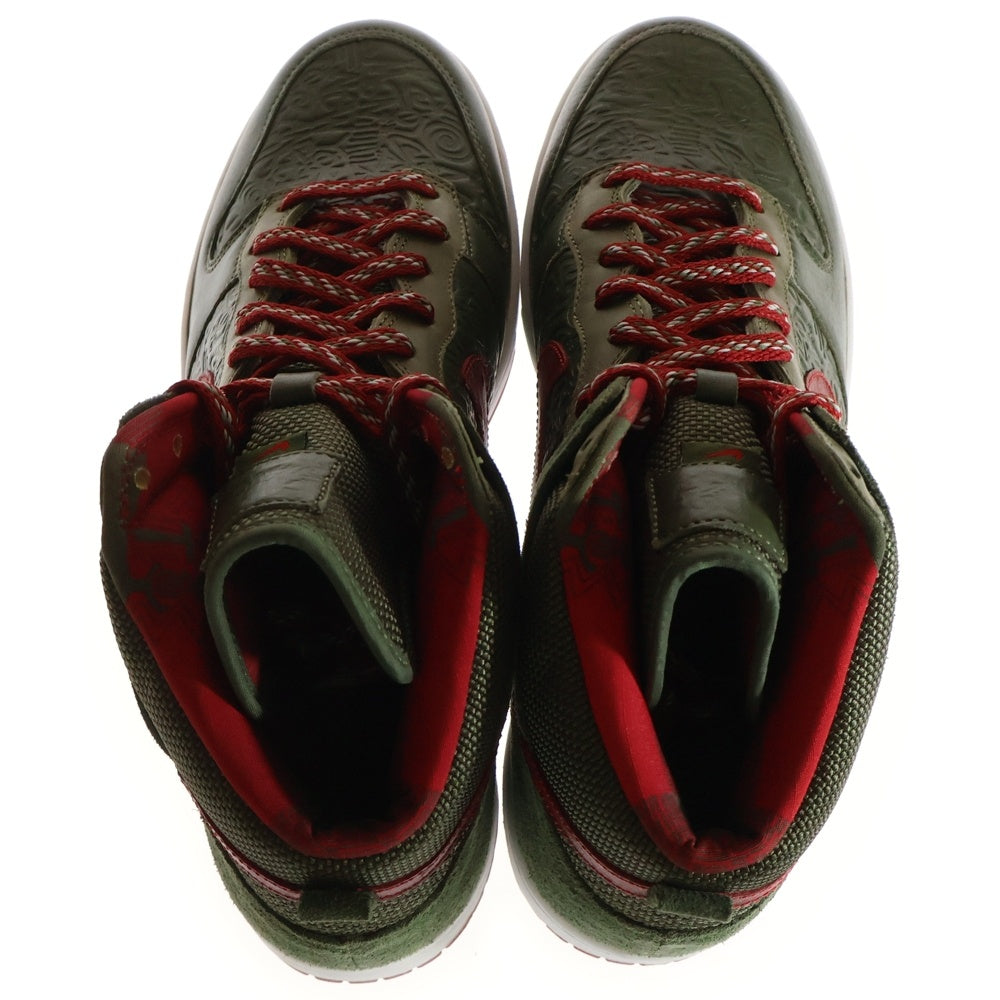 NIKE(ナイキ) 【観賞用 2006年製】 ×STUSSY DUNK HIGH ステューシー ダンク ハイカットスニーカー カーキ US11/29cm 315593-331