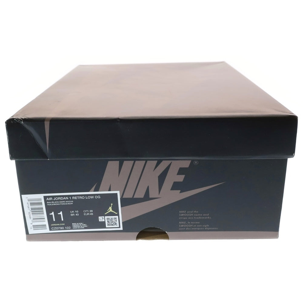 NIKE(ナイキ) AIR JORDAN 1 RETRO LOW OG MOCHA エアジョーダン1 レトロ モカ ローカットスニーカー ブラック/ブラウン US11/29cm CZ0790-102
