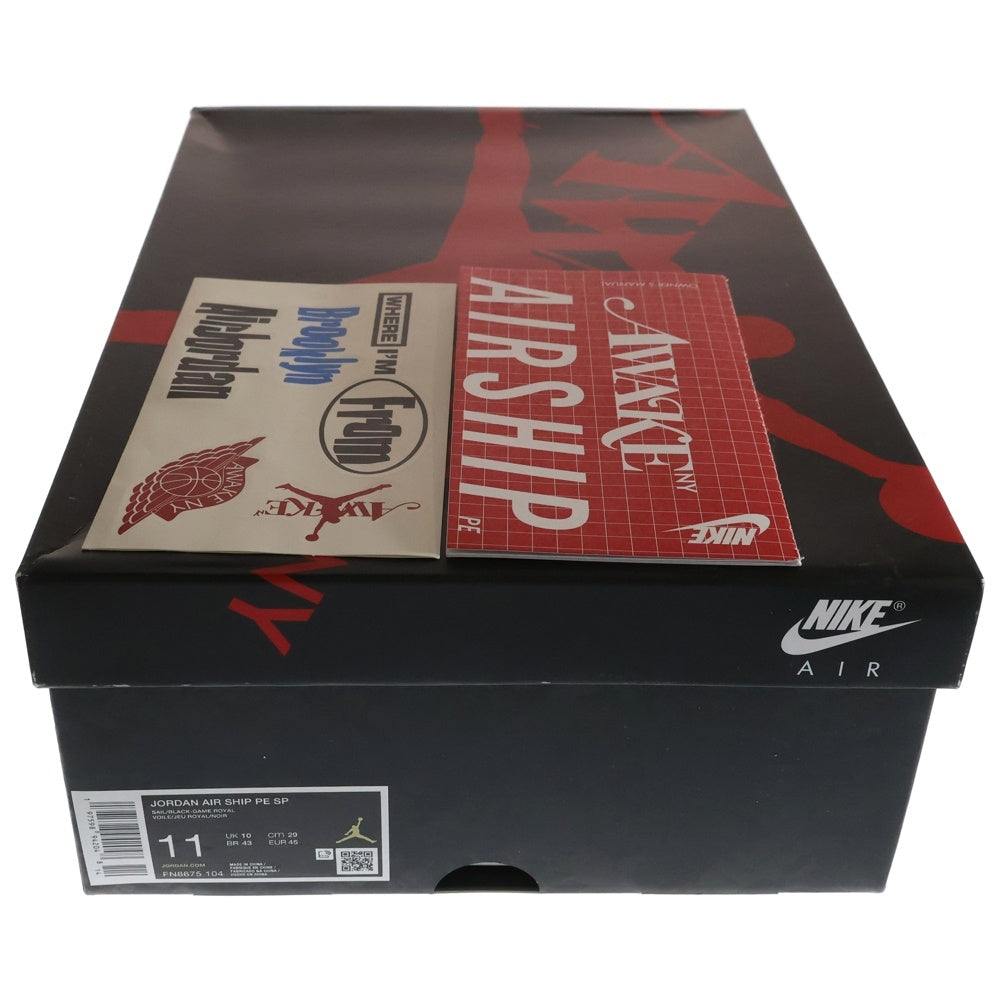 NIKE(ナイキ) ×AWAKE NY JORDAN AIR SHIP PE SP アウェイク ニューヨーク ジョーダン エアシップ ハイカットスニーカー ホワイト/ブルー US11/29cm FN8675-104