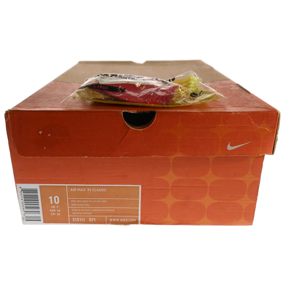 NIKE(ナイキ) 【観賞用2008年製】 AIR MAX 95 CLASSIC MAX PACK エアマックス95 クラシック マックスパック ローカットスニーカー グレー/イエロー US10/28cm 313111-071