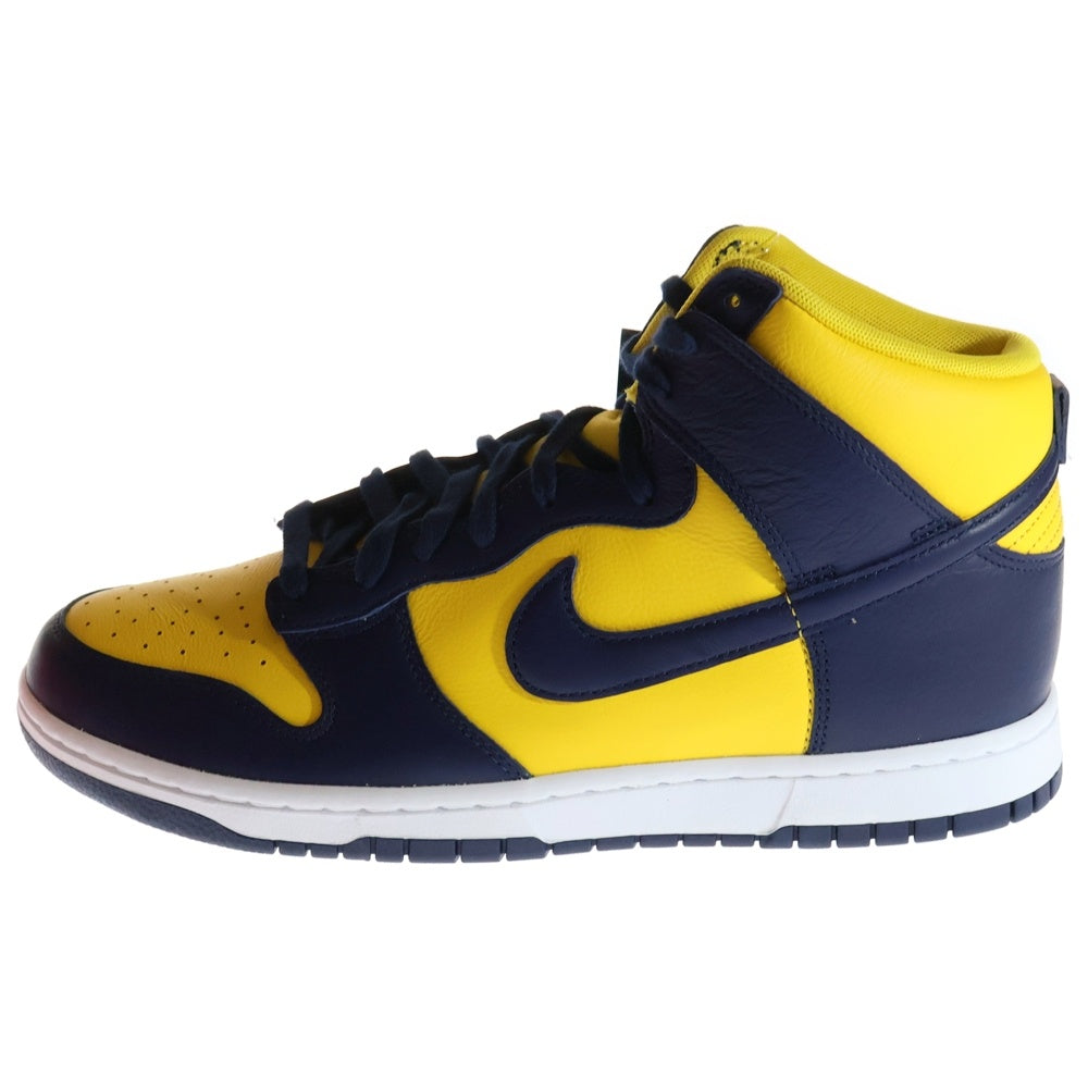 NIKE(ナイキ) DUNK HIGH RETRO SE ダンク ハイカットスニーカー イエロー/ネイビー US11/29cm HF3143-700