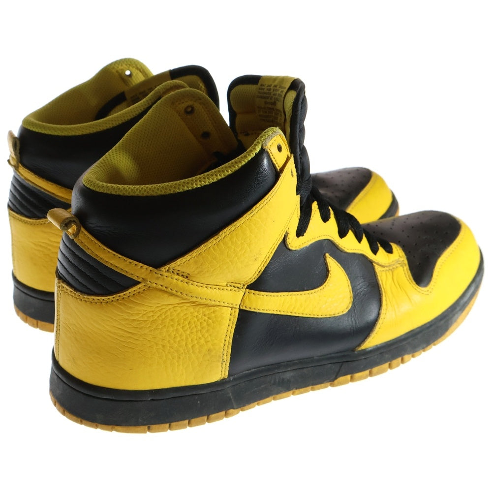 NIKE(ナイキ) 【観賞用2011年製】 DUNK HIGH ダンク ハイカットスニーカー ブラック/イエロー US10.5/28.5cm 317982-043