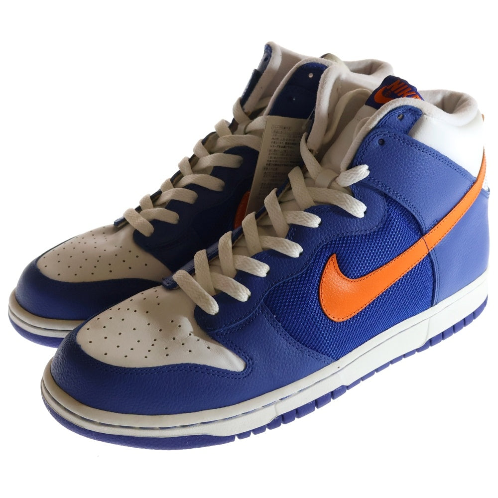 NIKE(ナイキ) 【観賞用2005年製】 DUNK HIGH ダンク ハイカットスニーカー ブルー/オレンジ US10.5/28.5cm 309432-481