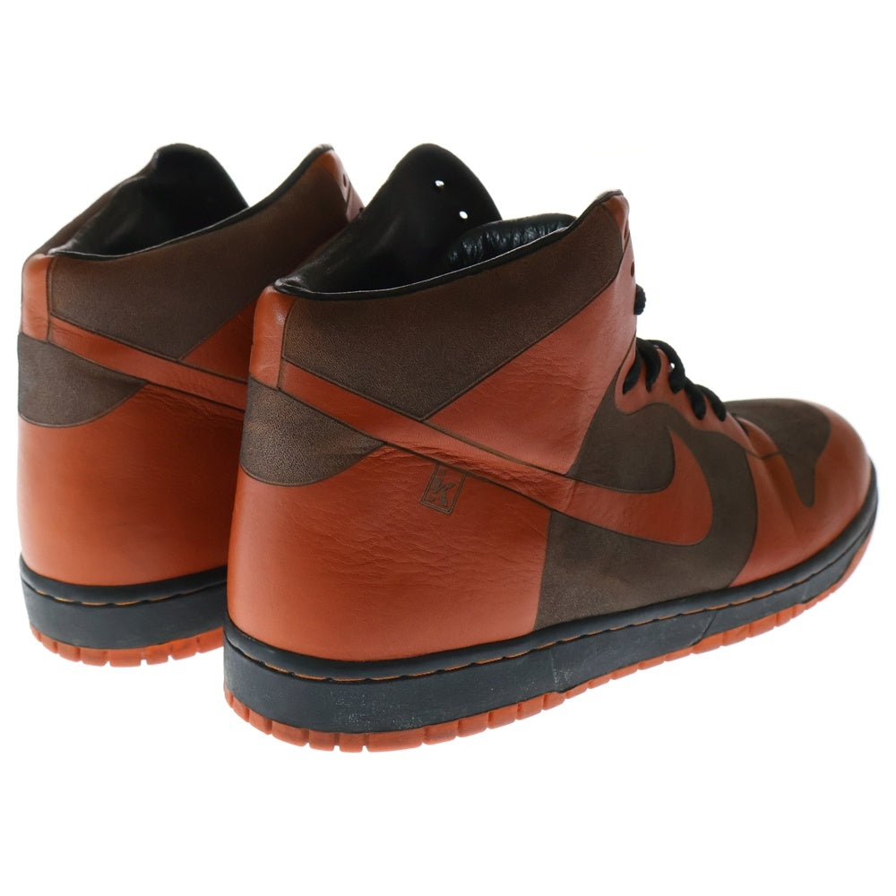 NIKE(ナイキ) DUNK HIGH 1 PIECE ダンク ワンピース ハイカットスニーカー オレンジ/ブラウン US12/30cm 311612-881
