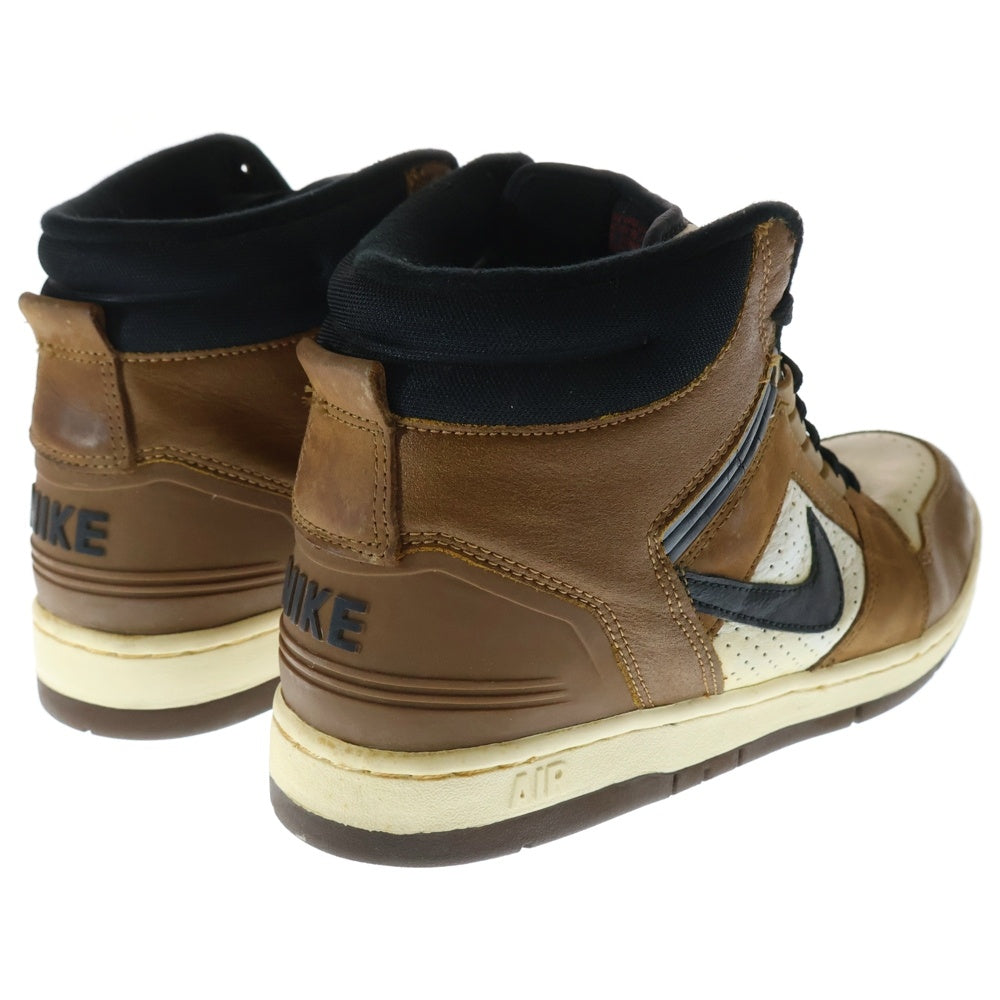 NIKE(ナイキ) 【観賞用2003年製】AIR FORCE 2 HIGH エアフォース2 ハイカットスニーカー ホワイト/ブラウン US10.5/28.5cm 624006-101