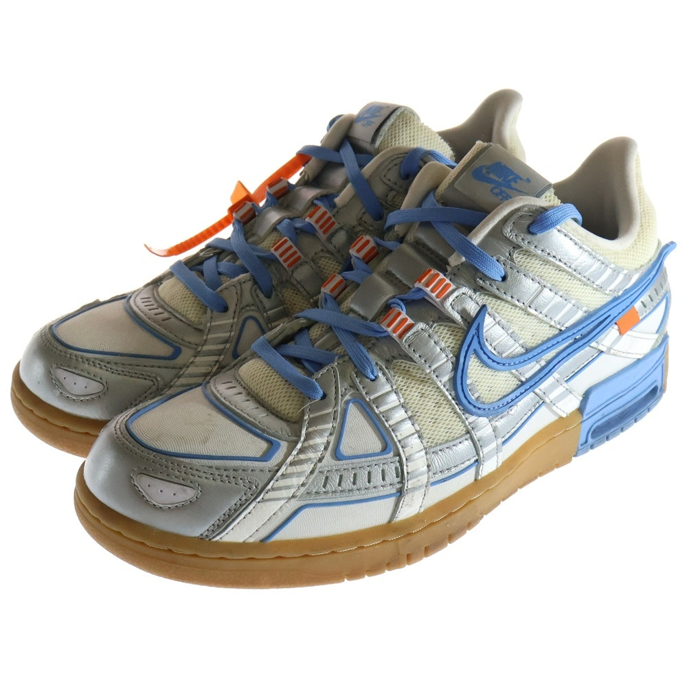 NIKE(ナイキ) ×Off-White AIR RUBBER DUNK エアラバーダンク ローカットスニーカー シルバー/ブルー US11/29cm CU6015-100