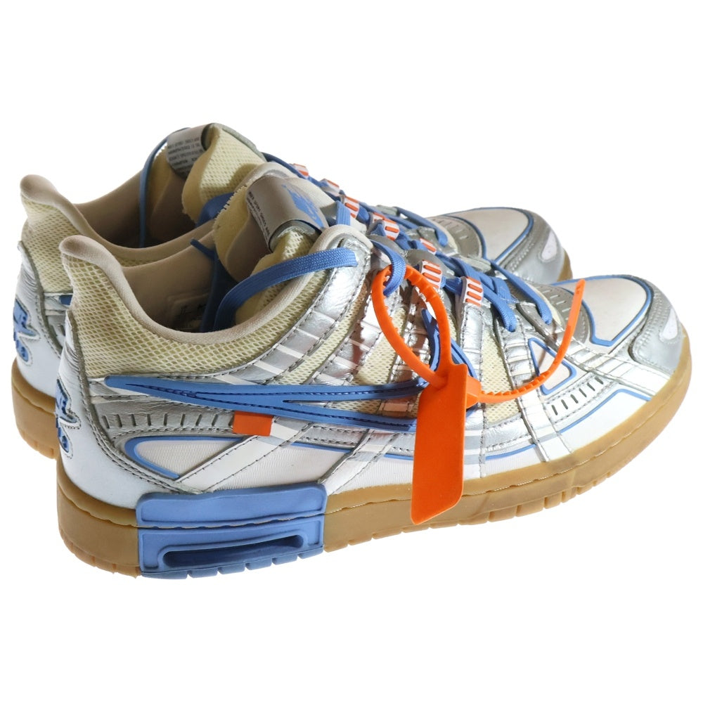 NIKE(ナイキ) ×Off-White AIR RUBBER DUNK エアラバーダンク ローカットスニーカー シルバー/ブルー US11/29cm CU6015-100