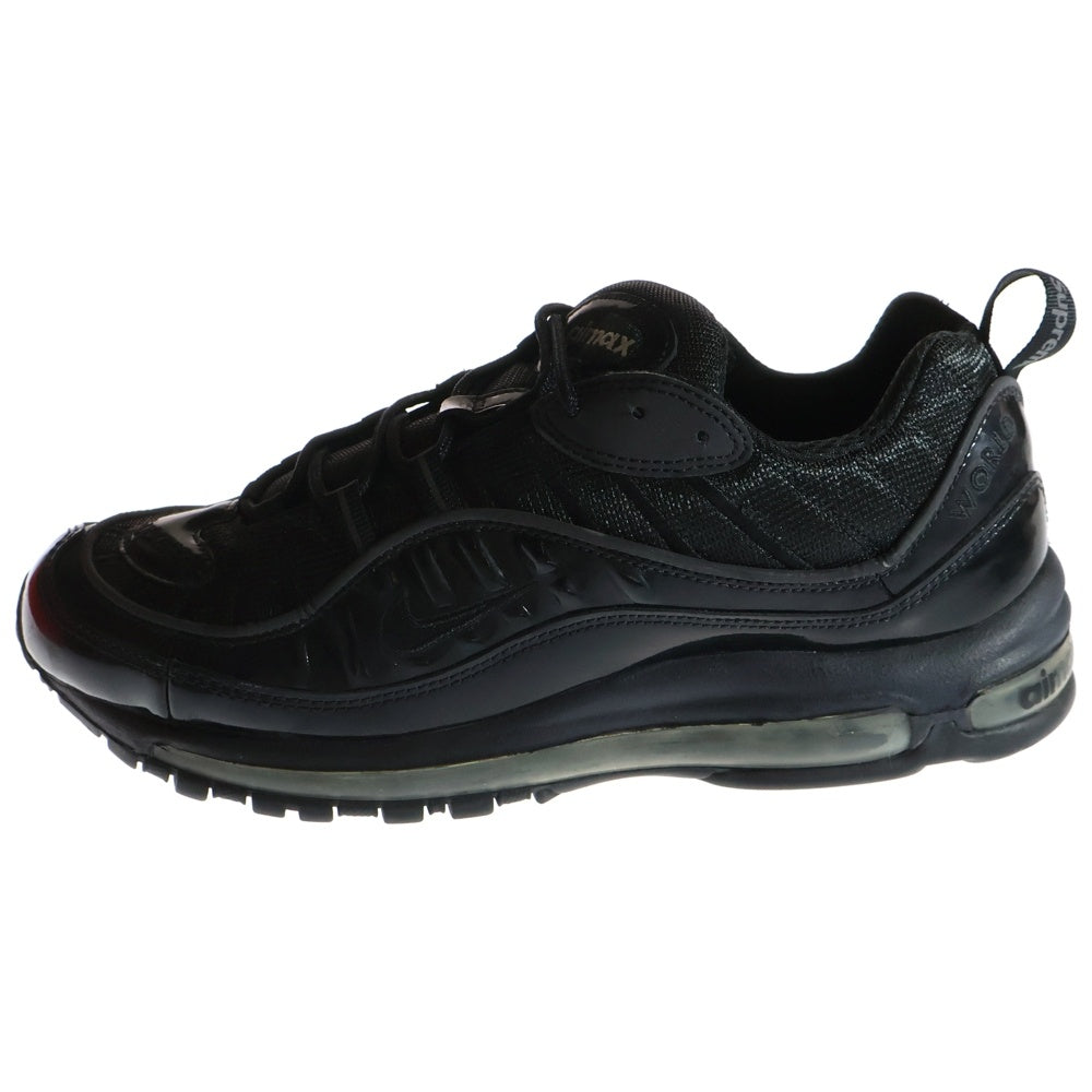 NIKE(ナイキ) 16SS×SUPREME AIR MAX 98 シュプリーム エアマックス98 ローカットスニーカー ブラック US10.5/28.5cm 844694-001
