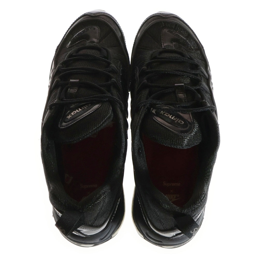 NIKE(ナイキ) 16SS×SUPREME AIR MAX 98 シュプリーム エアマックス98 ローカットスニーカー ブラック US10.5/28.5cm 844694-001