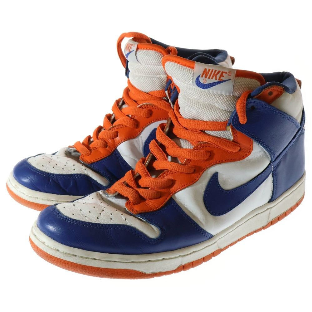 NIKE(ナイキ) DUNK HIGH ダンクハイカットスニーカー ホワイト/ブルー US10.5/28.5cm 304717-141 サイズ:28.5cm カラー:ホワイト/ブルー