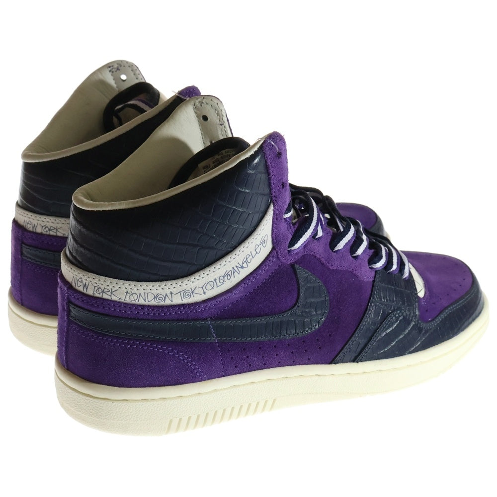 NIKE(ナイキ) ×STUSSY COURT FORCE HI ステューシー コート フォース ハイカットスニーカー パープル/ブラック US10/28cm 312270-542
