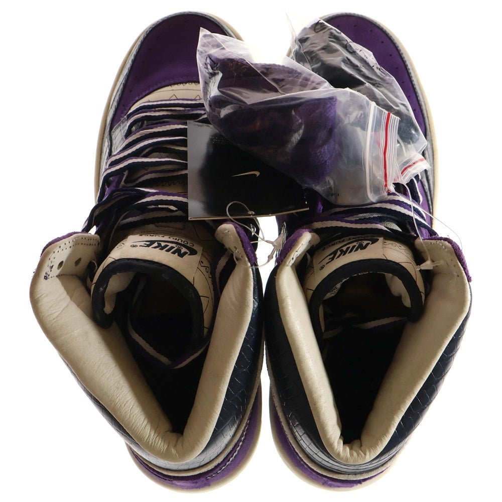 NIKE(ナイキ) ×STUSSY COURT FORCE HI ステューシー コート フォース ハイカットスニーカー パープル/ブラック US10/28cm 312270-542