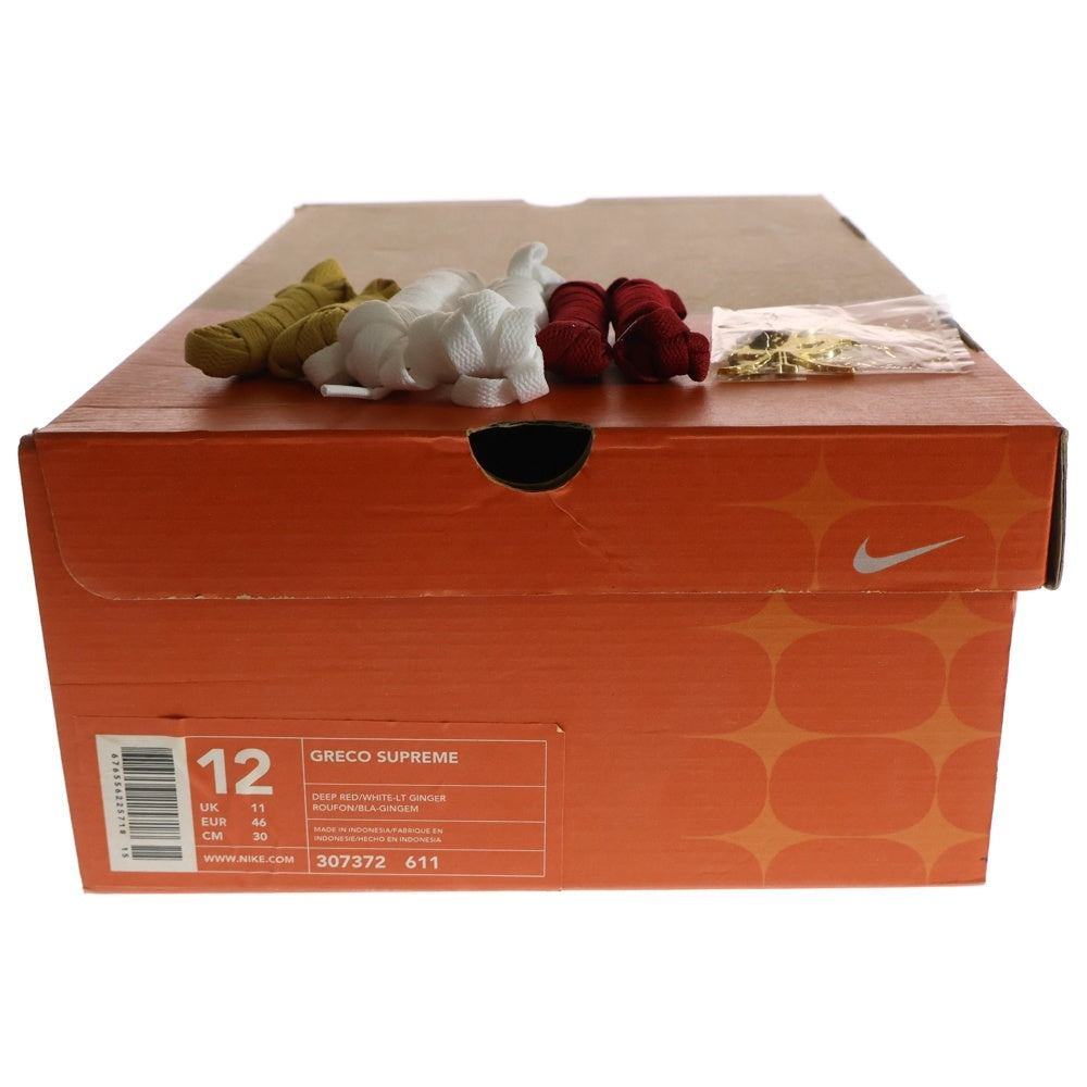 NIKE(ナイキ) GRECO SUPREME グレコ サプリーム ハイカットスニーカー イエロー/レッド US12/30cm 307372-611