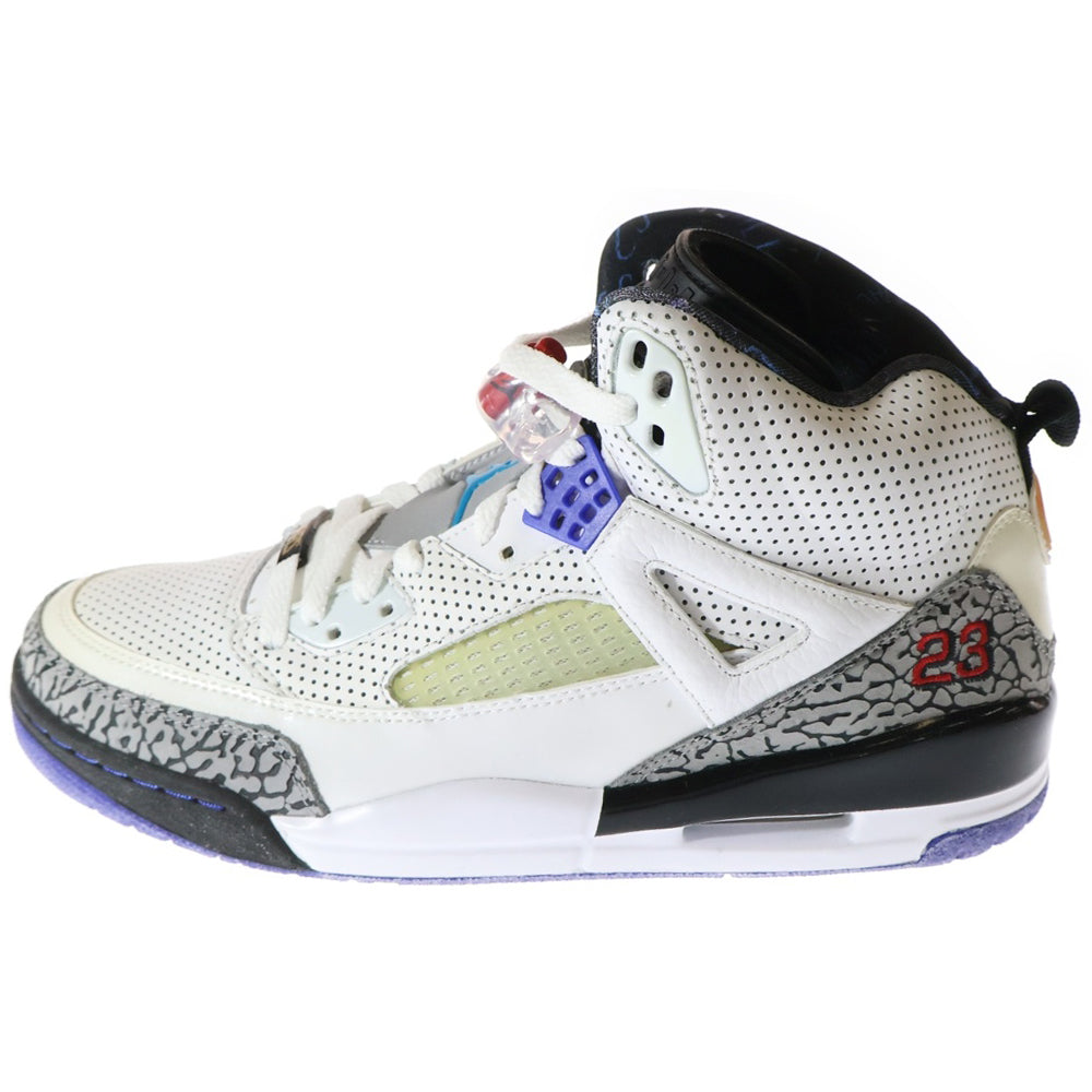NIKE(ナイキ) AIR JORDAN SPIZIKE ジョーダン スパイジーク ハイカットスニーカー ホワイト/グレー/ブルー US10.5/28.5cm 315371-102