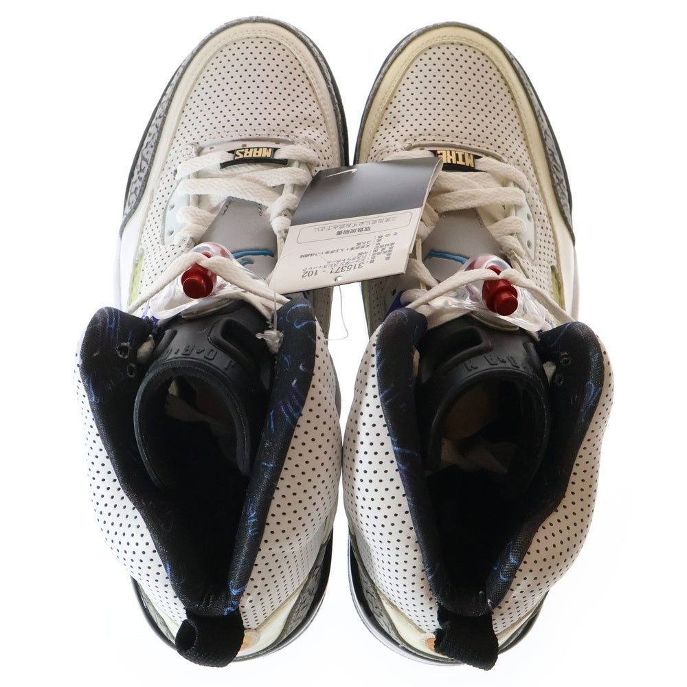NIKE(ナイキ) AIR JORDAN SPIZIKE ジョーダン スパイジーク ハイカットスニーカー ホワイト/グレー/ブルー US10.5/28.5cm 315371-102