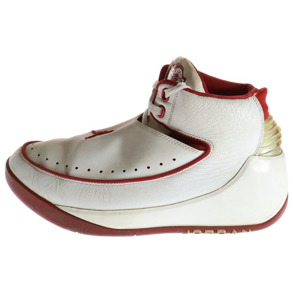 NIKE(ナイキ) 観賞用2003年 AIR JORDAN NU RETRO 2 エアジョーダン レトロ ハイカットスニーカー ホワイト/レッド US10/28cm 306152-161