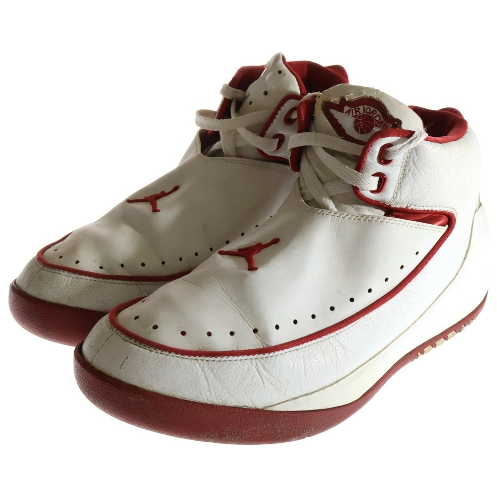 NIKE(ナイキ) 観賞用2003年 AIR JORDAN NU RETRO 2 エアジョーダン レトロ ハイカットスニーカー ホワイト/レッド US10/28cm 306152-161