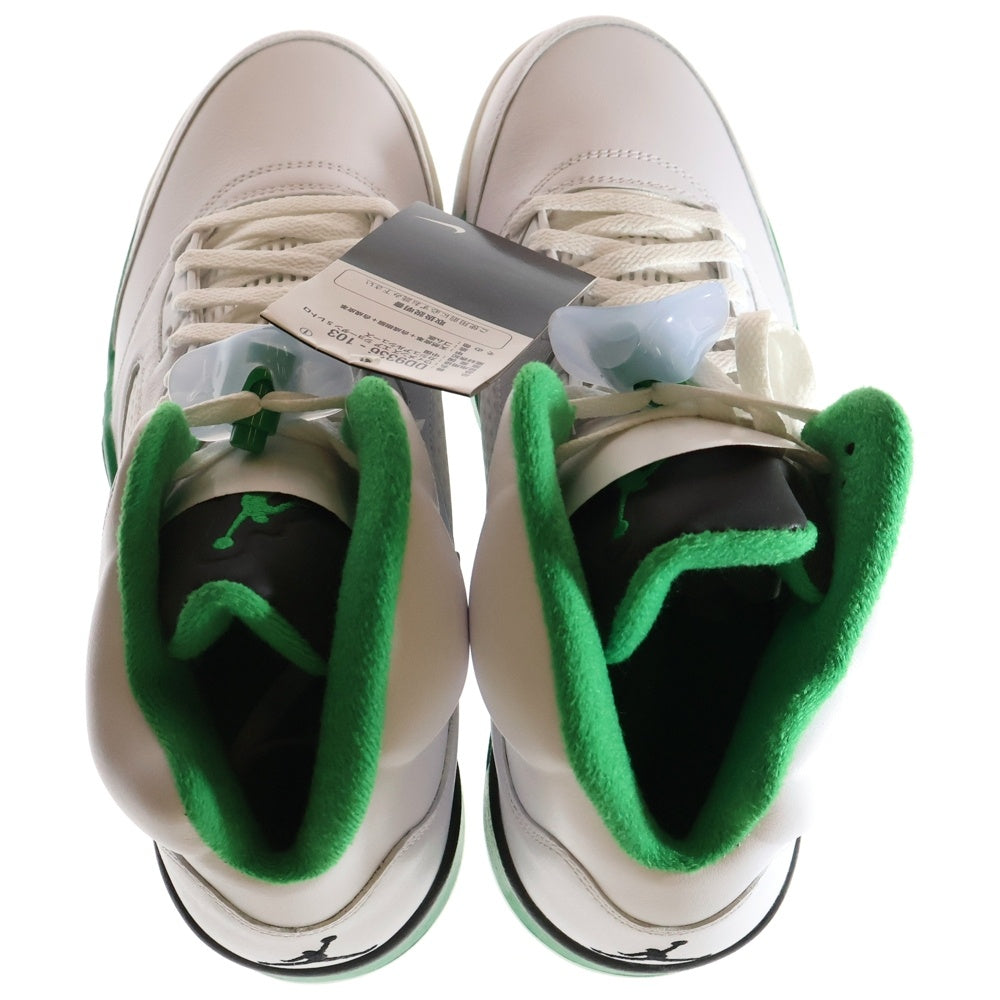NIKE(ナイキ) WMNS AIR JORDAN 5 RETRO ウィメンズ エアジョーダン5 レトロ ハイカットスニーカー ホワイト/グリーン US12/29cm DD9336-103