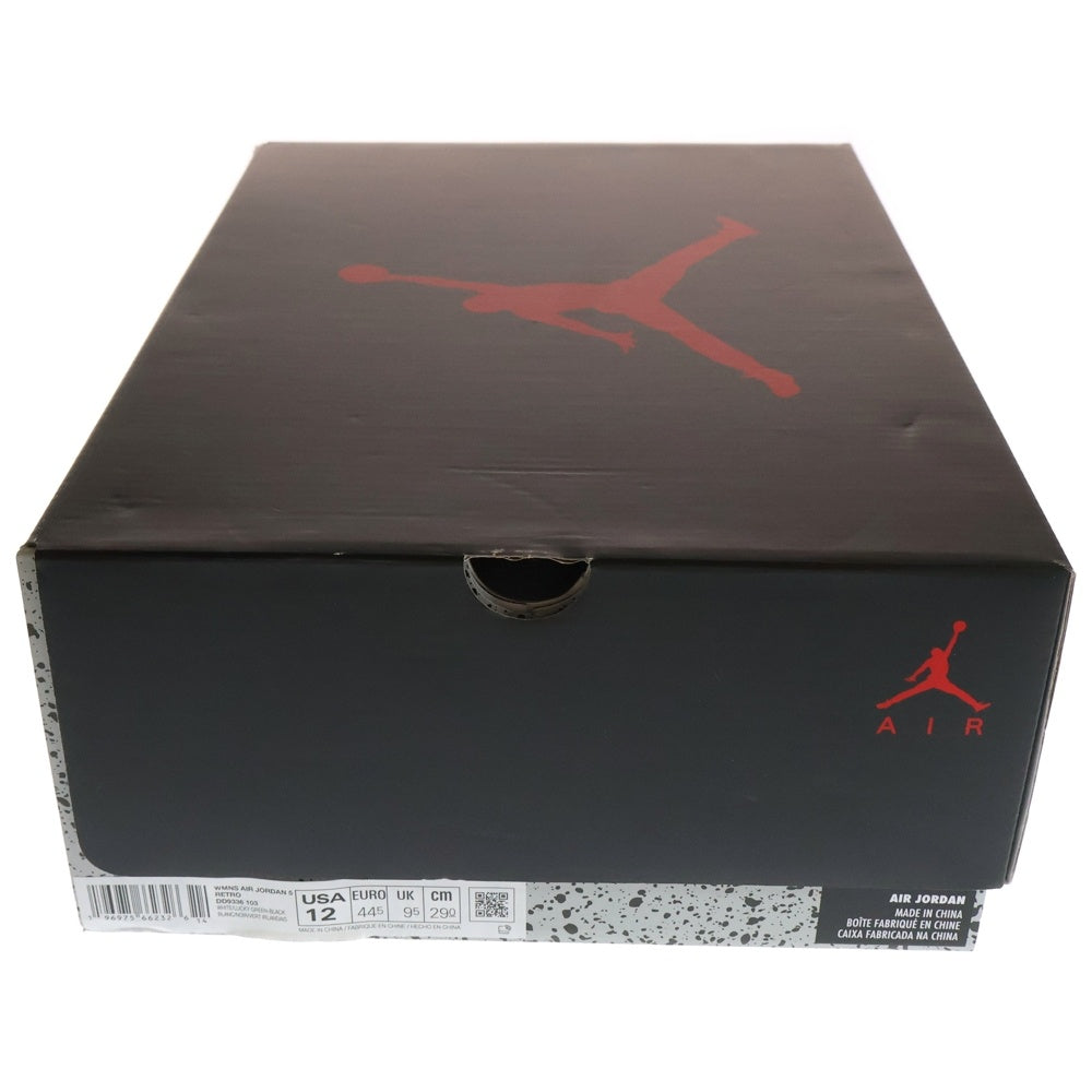 NIKE(ナイキ) WMNS AIR JORDAN 5 RETRO ウィメンズ エアジョーダン5 レトロ ハイカットスニーカー ホワイト/グリーン US12/29cm DD9336-103