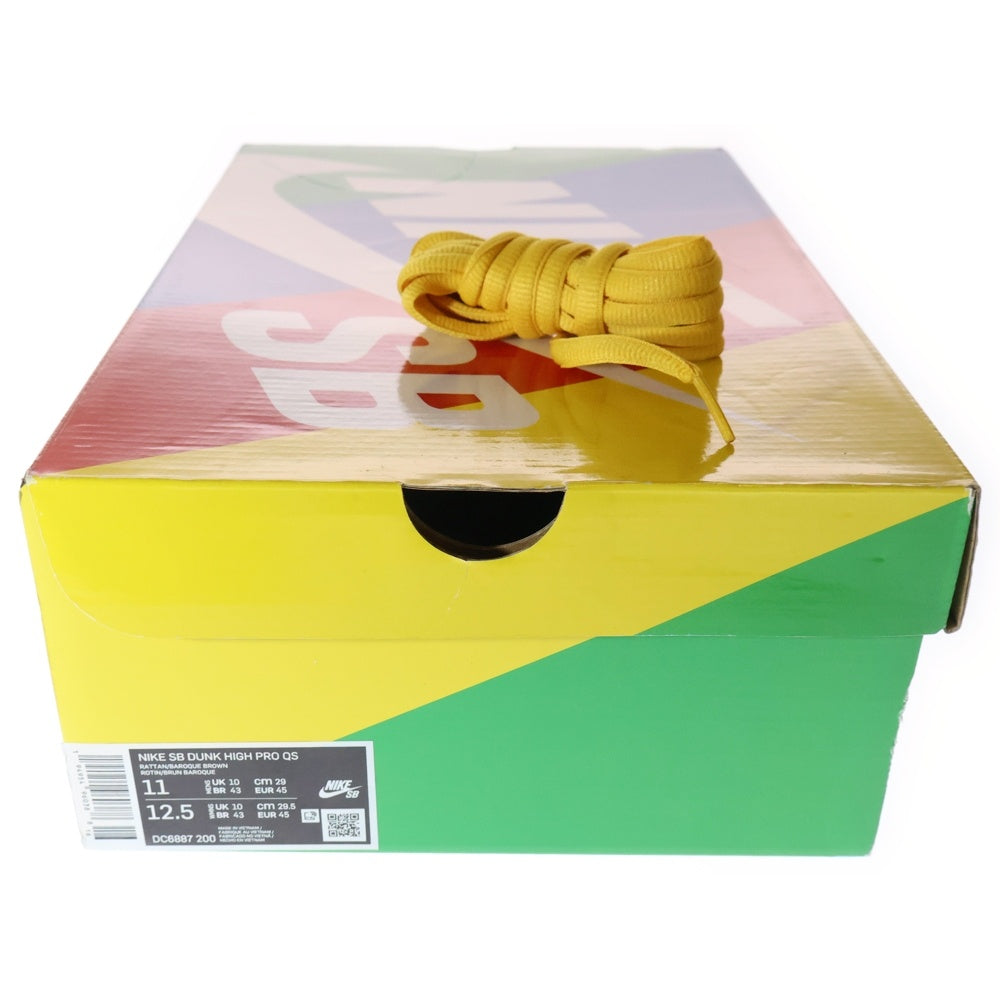 NIKE(ナイキ) ×Concepts DUNK HIGH PRO QS DUCK コンセプツ ダンク ダック ハイカットスニーカー ブラウン US11/29cm DC6887-200