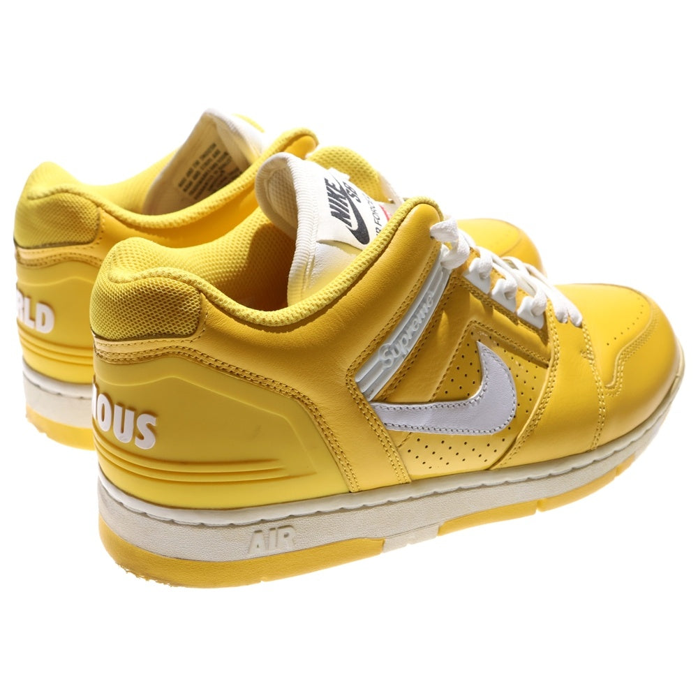 NIKE SB(ナイキエスビー) 17AW ×SUPREME AIR FORCE 2 シュプリーム エアフォース2 ローカットスニーカー イエロー US10/28cm AA0871-717