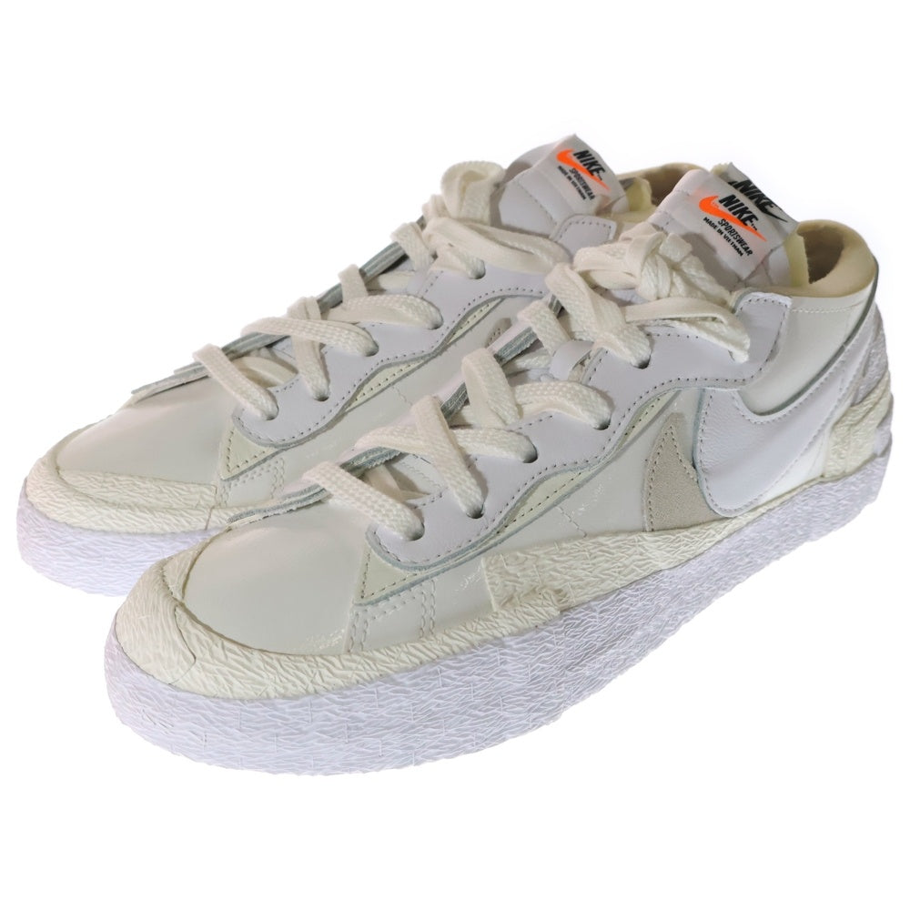 NIKE(ナイキ) ×sacai BLAZER LOW WHITE PATENT LEATHER サカイ ブレーザー ロー ホワイト パテント レザー ローカットスニーカー ホワイト US11/29cm DM6443-100