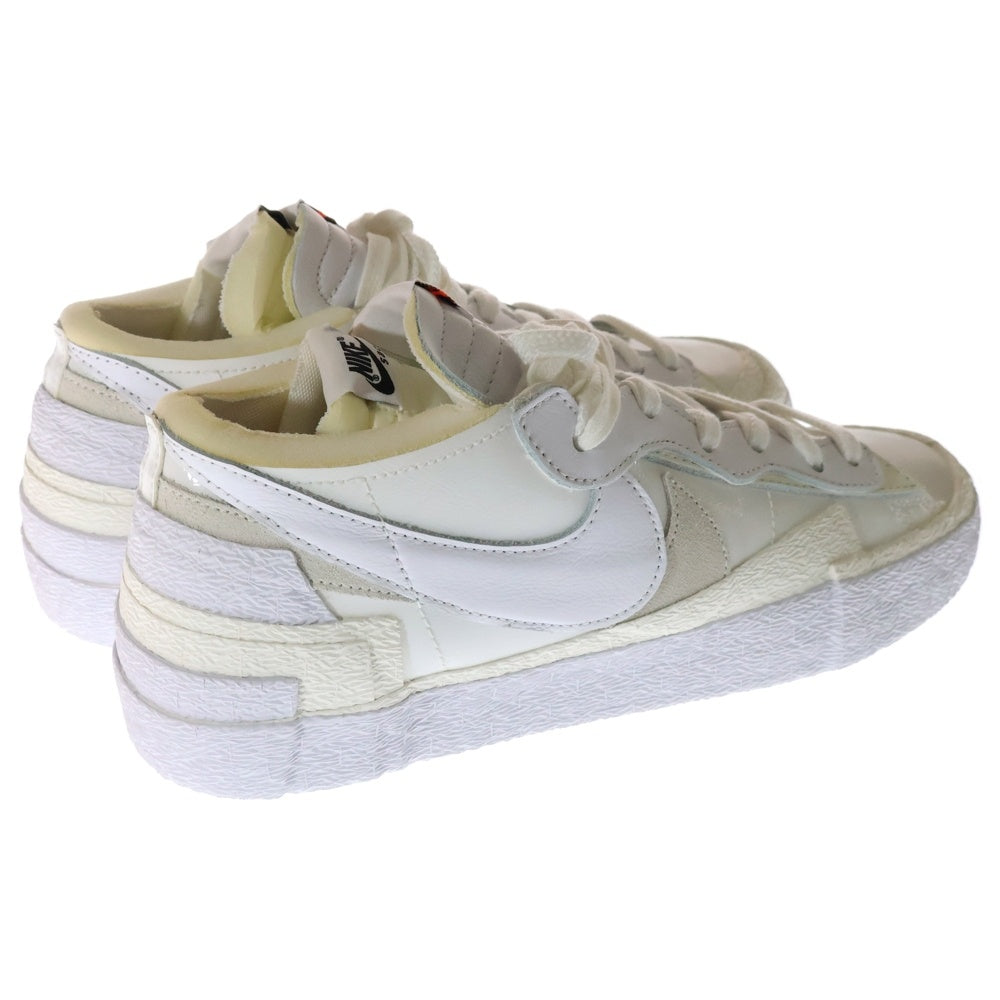 NIKE(ナイキ) ×sacai BLAZER LOW WHITE PATENT LEATHER サカイ ブレーザー ロー ホワイト パテント レザー ローカットスニーカー ホワイト US11/29cm DM6443-100