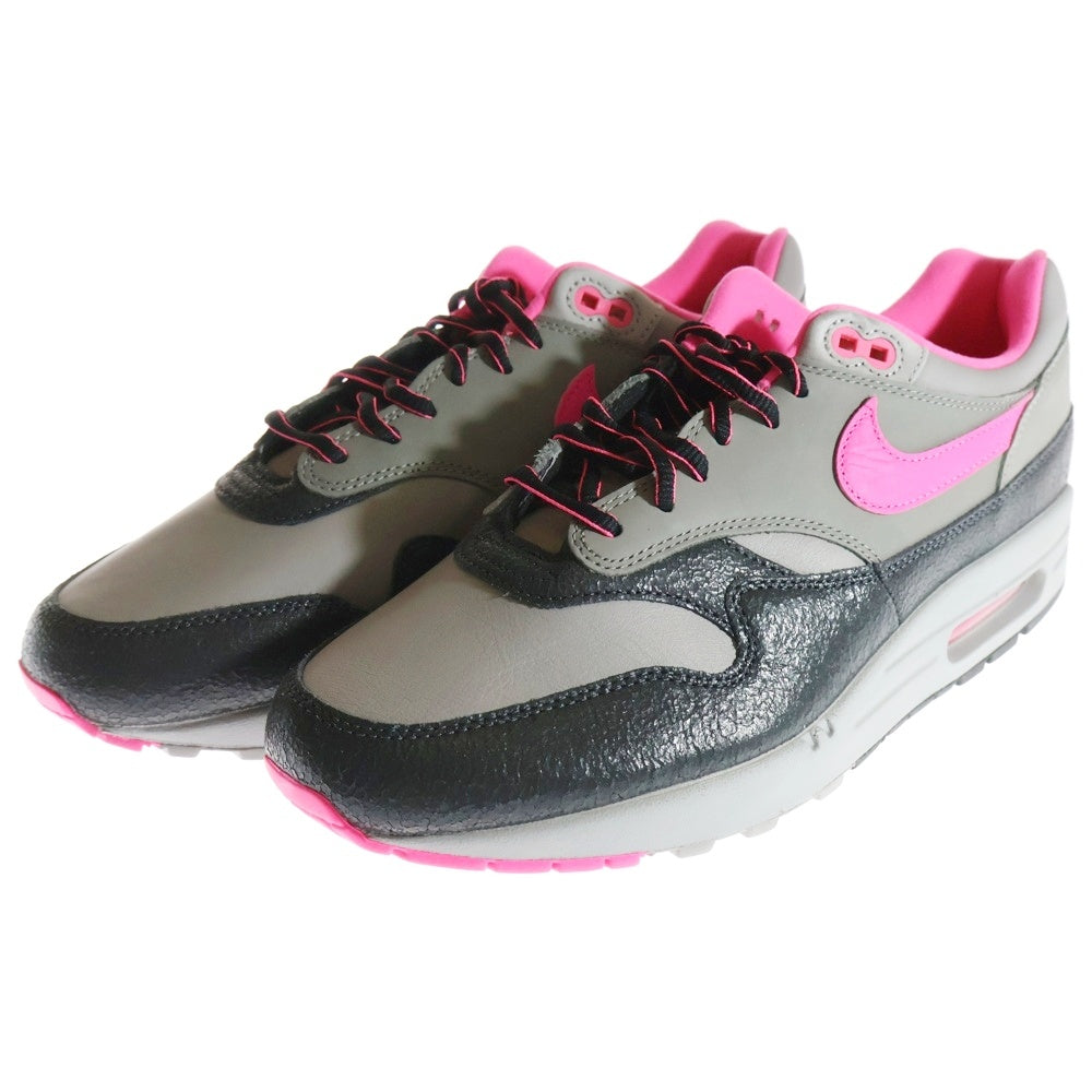 NIKE(ナイキ) ×HUF AIR MAX 1 ANTHRACITE PINK POW ハフ エアマックス1 アンスラサイト ピンクパウ US10.5/28.5cm HF3713-003