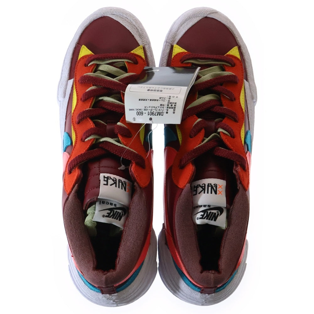 NIKE(ナイキ) ×KAWS ×sacai BLAZER LOW TEAM RED カウズ サカイ ブレーザー チームレッド ローカットスニーカー マルチ US11/29cm DM7901-600