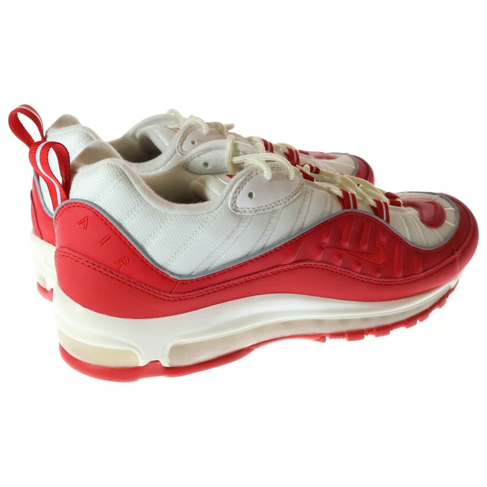 NIKE(ナイキ) AIR MAX 98 UNIVERSITY RED WHITE エアマックス98 ユニバーシティ レッド ホワイト レッド/ホワイト US12/30cm 640744-602