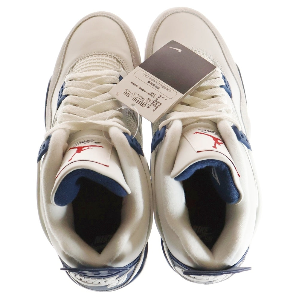 NIKE(ナイキ) AIR JORDAN 4 RETRO SP エアジョーダン 4 レトロ ハイカットスニーカー ホワイト/ネイビー US11/29cm DR5415-100