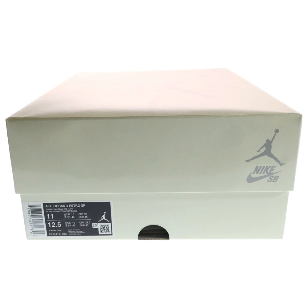 NIKE(ナイキ) AIR JORDAN 4 RETRO SP エアジョーダン 4 レトロ ハイカットスニーカー ホワイト/ネイビー US11/29cm DR5415-100
