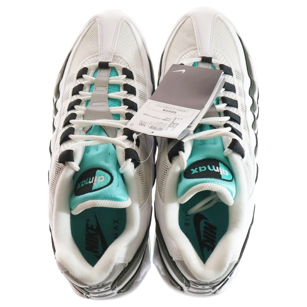 NIKE(ナイキ) AIR MAX 95 OG エアマックス95 ローカットスニーカー ホワイト/ライトグリーン US12/30cm IM7409-100
