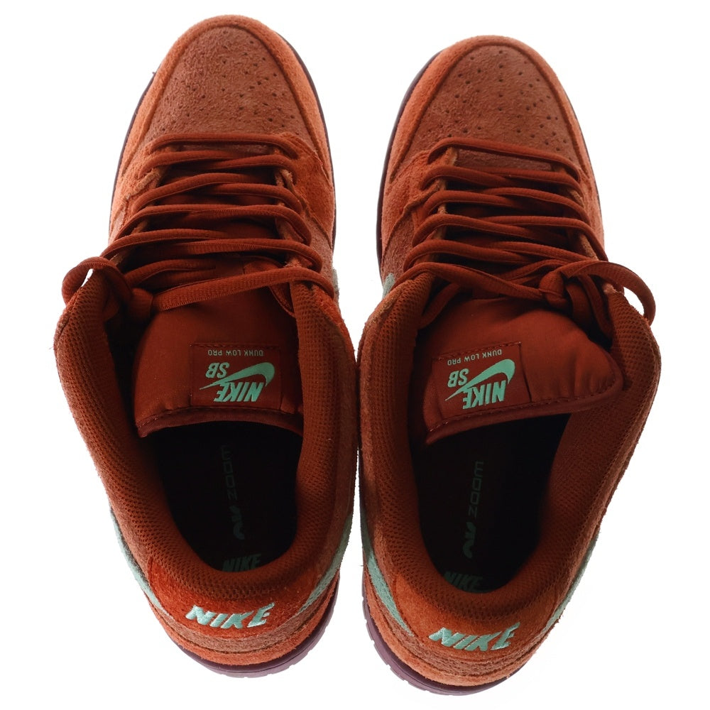 NIKE SB(ナイキエスビー) DUNK LOW PRO PRM MYSTIC RED AND ROSEWOOD ダンク ロー プロ ミスティックレッド アンド ローズウッド ローカットスニーカー オレンジ US12/30cm DV5429-601