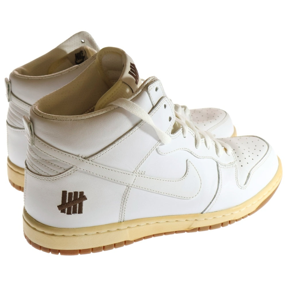 NIKE(ナイキ) ×UNDEFEATED DUNK HIGH BRING Back PACK アンディフィーテッド ダンク ハイ ブリング バック パック ハイカットスニーカー ホワイト US10/28cm 598472-110