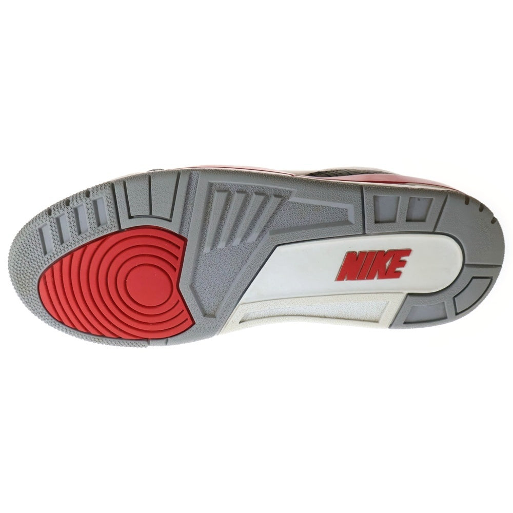 NIKE(ナイキ) AIR JORDAN 3 RETRO OG Fire Red エアジョーダン 3レトロ ファイアー レッド ハイカットスニーカー ホワイト/レッド US11/29cm DN3707-160